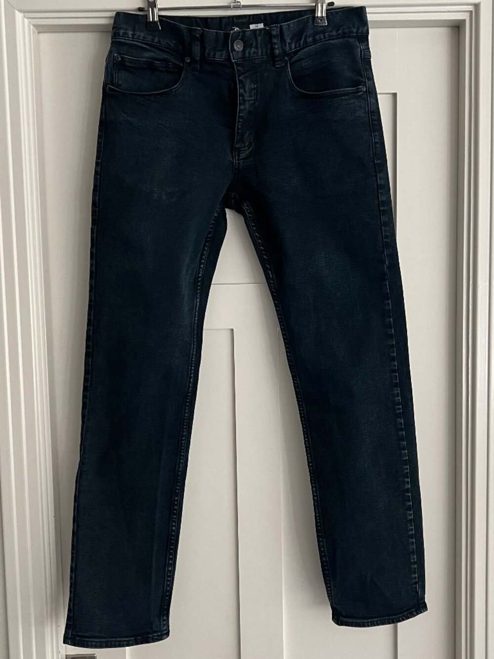 Rpi Curl Mens Black Denim Straight Leg Jeans Size 32